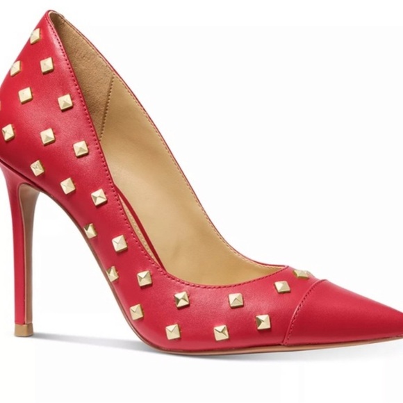 MICHAEL MICHAEL KORS Keke Pointed Pumps  9.5M Leather Slip-on Stiletto Business - Picture 2 of 16